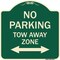 Signmission No Parking Tow Away Zone W/ Bidirectional Arrow Heavy-Gauge Aluminum Sign, 18" x 18", G-1818-23611 A-DES-G-1818-23611 - alternate 1